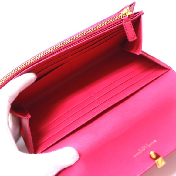 SAINT LAURENT Pink Wallet - Picture 7 of 12